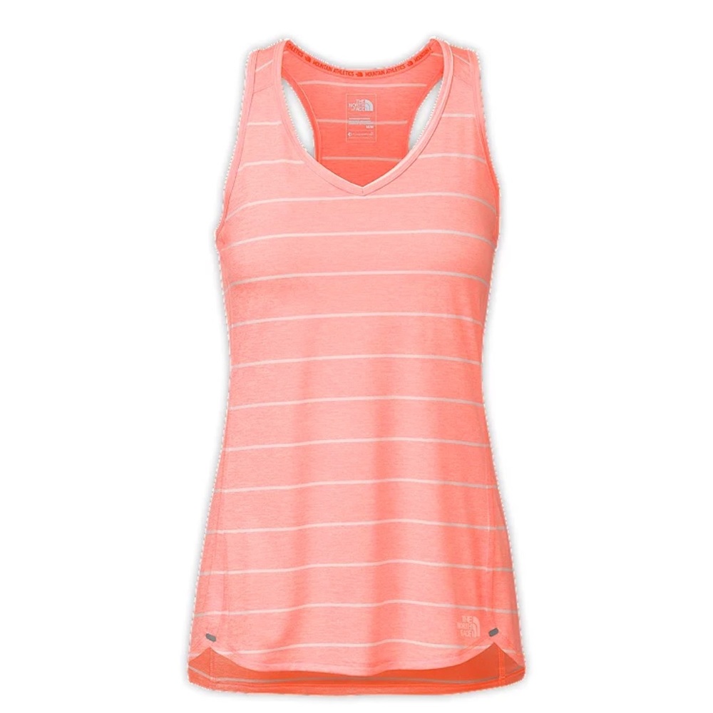 The North Face Ma-X Striped Tank Neon Peach L